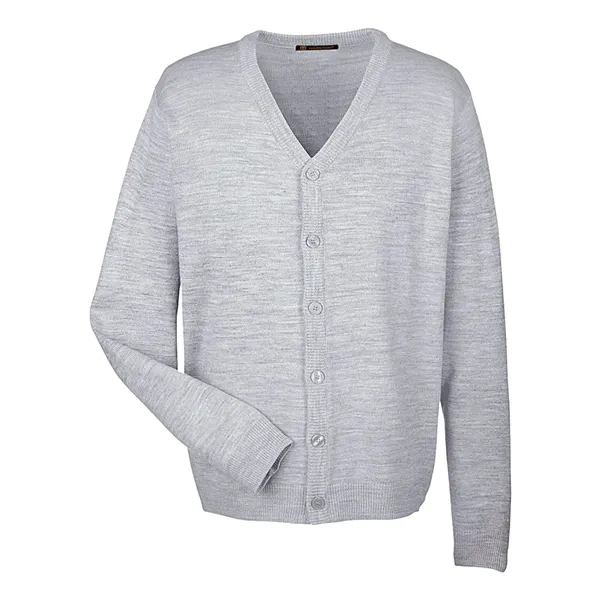 Harriton Men's Pilbloc™ V-Neck Button Cardigan Sweater - Harriton Men's Pilbloc™ V-Neck Button Cardigan Sweater - Image 3 of 5