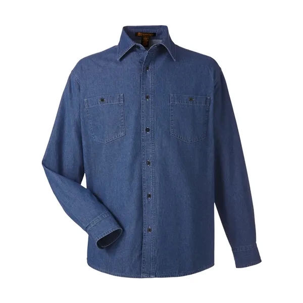 Harriton Unisex Denim Shirt Jacket - Harriton Unisex Denim Shirt Jacket - Image 1 of 4