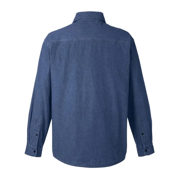 Harriton Unisex Denim Shirt Jacket - Harriton Unisex Denim Shirt Jacket - Image 2 of 4