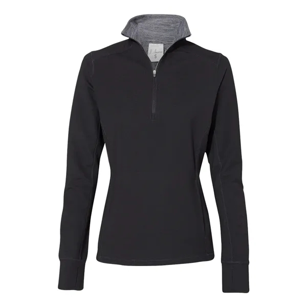 J. America Women's Omega Stretch Quarter-Zip Pullover - J. America Women's Omega Stretch Quarter-Zip Pullover - Image 1 of 4