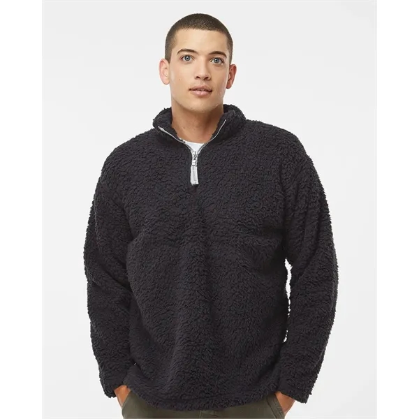 J. America Men's Sherpa Quarter-Zip Pullover - J. America Men's Sherpa Quarter-Zip Pullover - Image 0 of 6