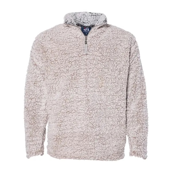J. America Men's Sherpa Quarter-Zip Pullover - J. America Men's Sherpa Quarter-Zip Pullover - Image 5 of 6