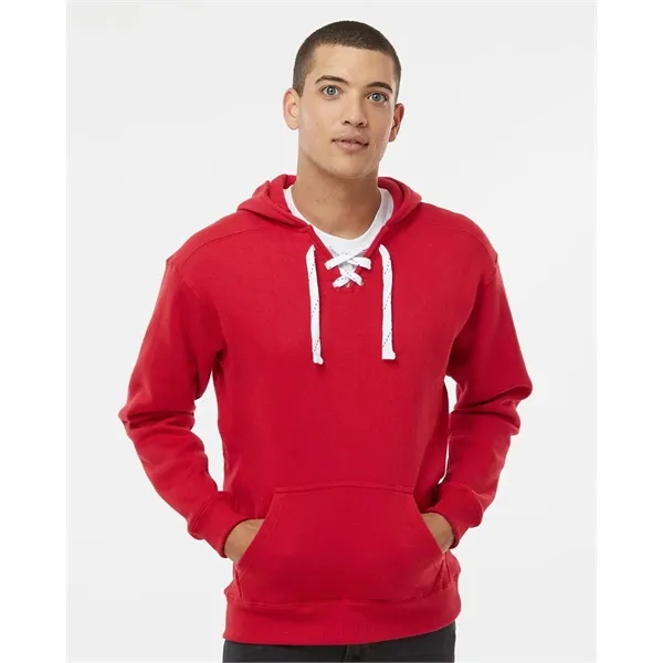 J. America Men's Sport Lace Hooded Sweatshirt - J. America Men's Sport Lace Hooded Sweatshirt - Image 0 of 26