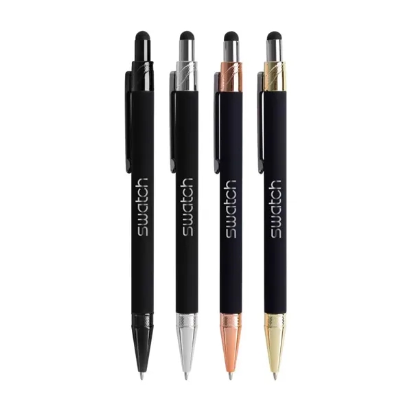 Union Printed - Sleek Stylus Click Metal Pen - Union Printed - Sleek Stylus Click Metal Pen - Image 0 of 5