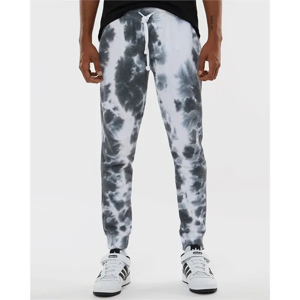 J. America Unisex Tie-Dyed Fleece Joggers - J. America Unisex Tie-Dyed Fleece Joggers - Image 0 of 14