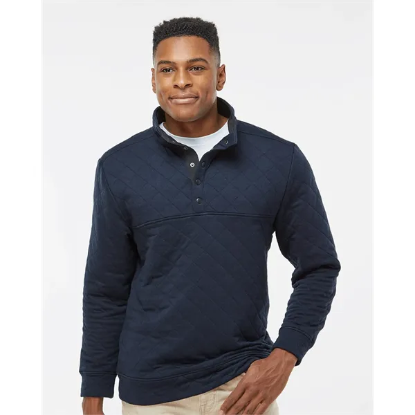 J. America Men's Quilted Half-Snap Pullover - J. America Men's Quilted Half-Snap Pullover - Image 0 of 6