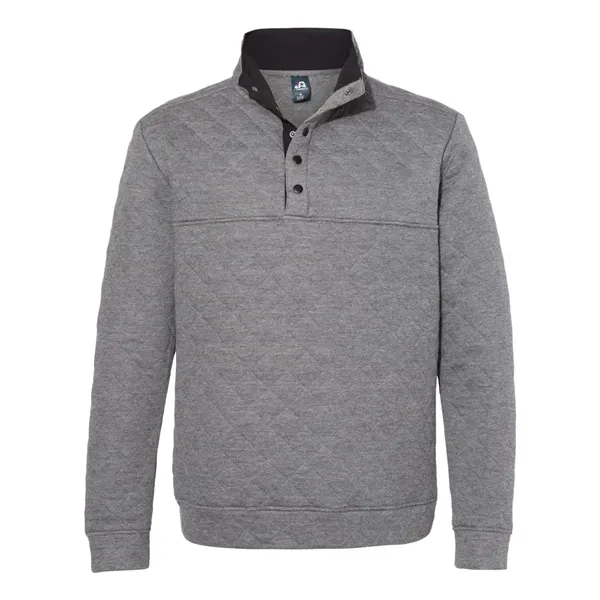 J. America Men's Quilted Half-Snap Pullover - J. America Men's Quilted Half-Snap Pullover - Image 3 of 6