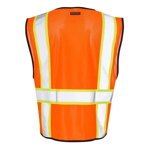 Kishigo Unisex Economy Contrasting Vest with Zippered Front - Kishigo Unisex Economy Contrasting Vest with Zippered Front - Image 6 of 6