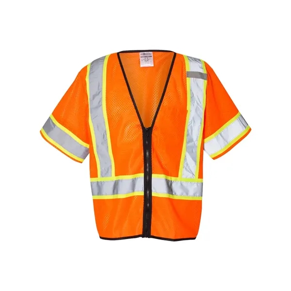 Kishigo Unisex Class 3 Mesh Zippered Vest