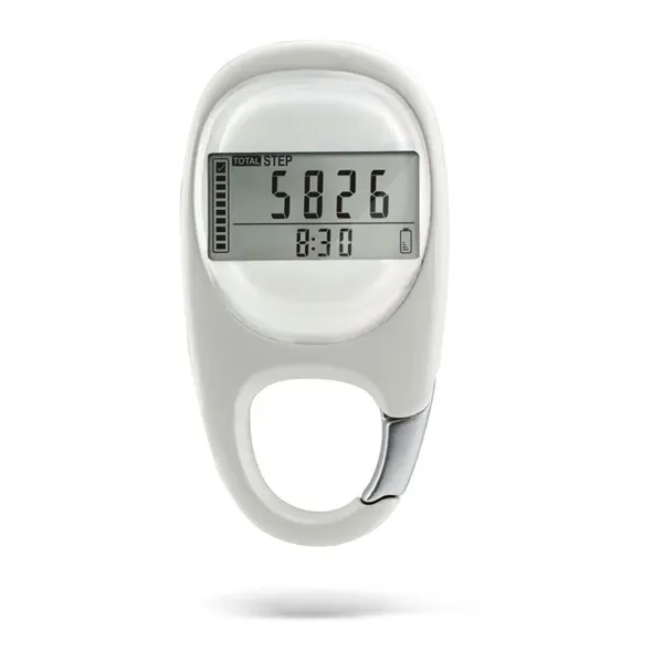 3D Pedometer with Carabiner Clip - 3D Pedometer with Carabiner Clip - Image 2 of 5