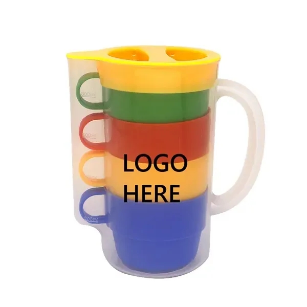Rainbow Plastic Cup Set - Rainbow Plastic Cup Set - Image 0 of 3