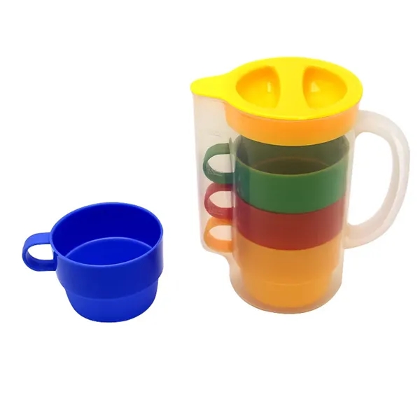 Rainbow Plastic Cup Set - Rainbow Plastic Cup Set - Image 2 of 3