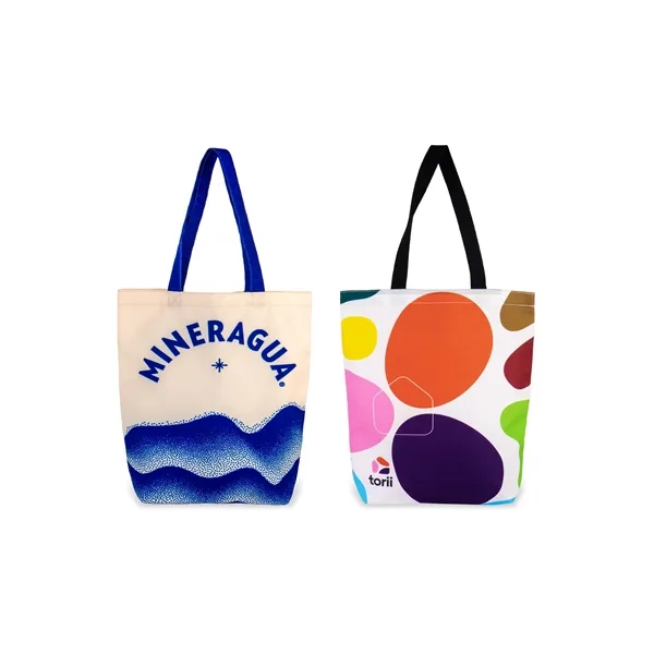 Full Color Recycled Canvas Tote - Flat - Full Color Recycled Canvas Tote - Flat - Image 1 of 4