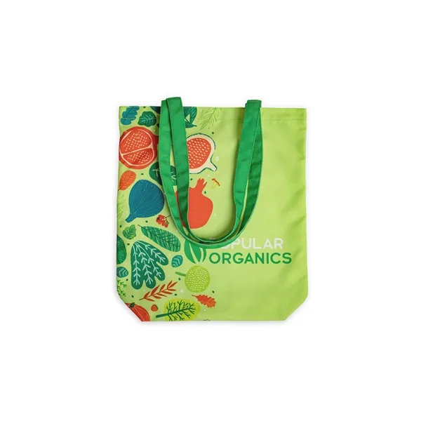 Full Color Recycled Canvas Tote - Flat - Full Color Recycled Canvas Tote - Flat - Image 4 of 4