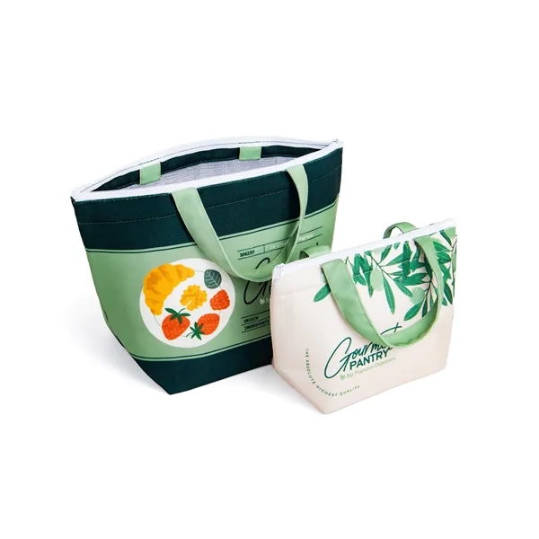 Full Color Recycled Canvas Small Lunch Cooler - Full Color Recycled Canvas Small Lunch Cooler - Image 0 of 5