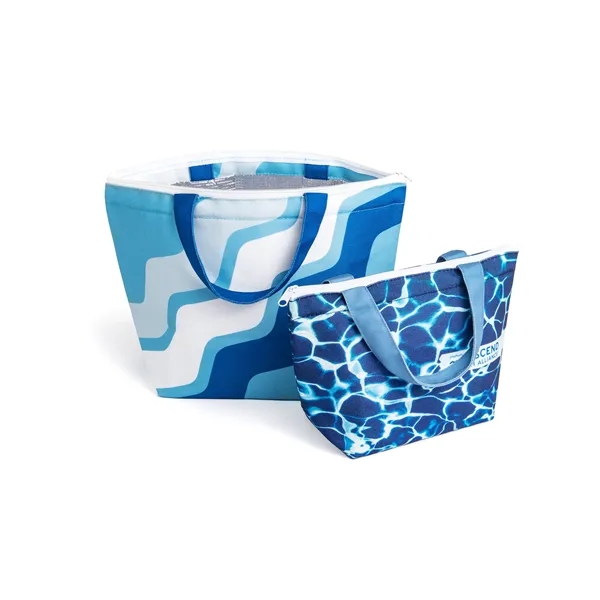 Full Color Recycled Canvas Small Lunch Cooler - Full Color Recycled Canvas Small Lunch Cooler - Image 4 of 5