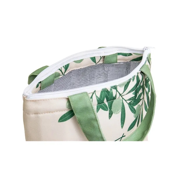 Full Color Recycled Canvas Small Lunch Cooler - Full Color Recycled Canvas Small Lunch Cooler - Image 5 of 5