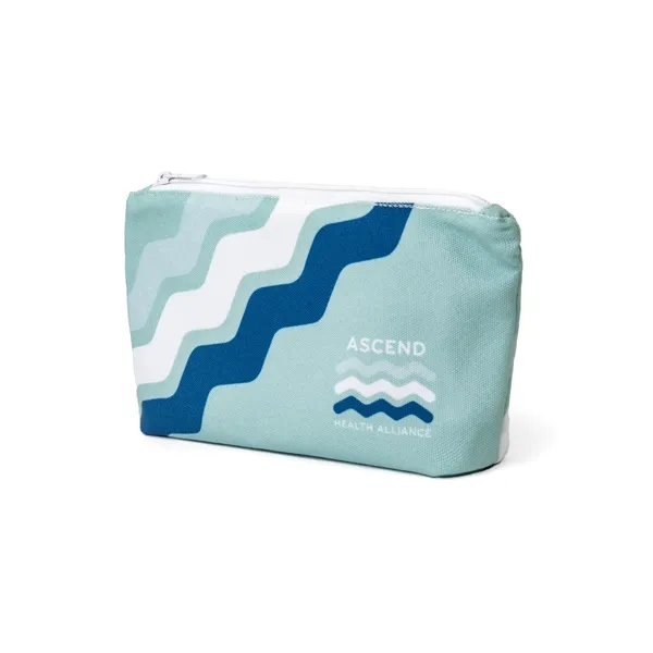 Full Color Recycled Canvas Gusset Pouch - Full Color Recycled Canvas Gusset Pouch - Image 0 of 3