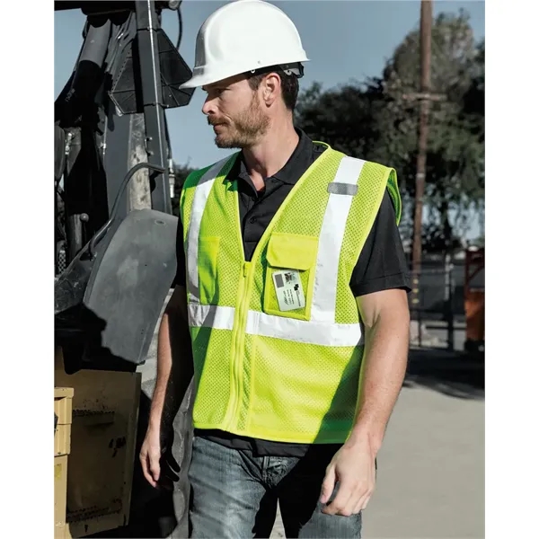 Kishigo Unisex Clear ID Vest with Zipper Closure