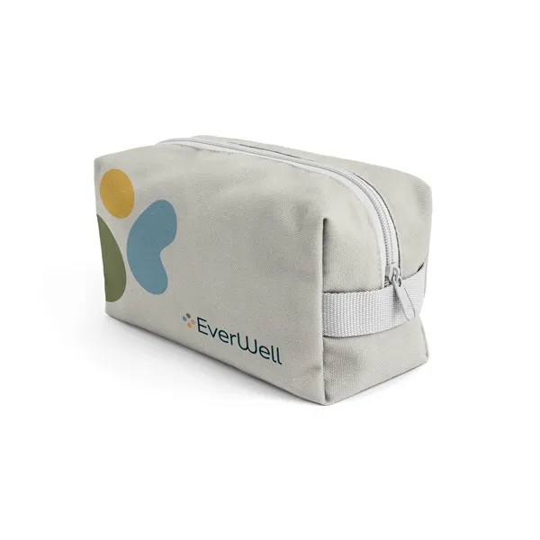Custom Full Color Recycled Canvas Dopp Kit