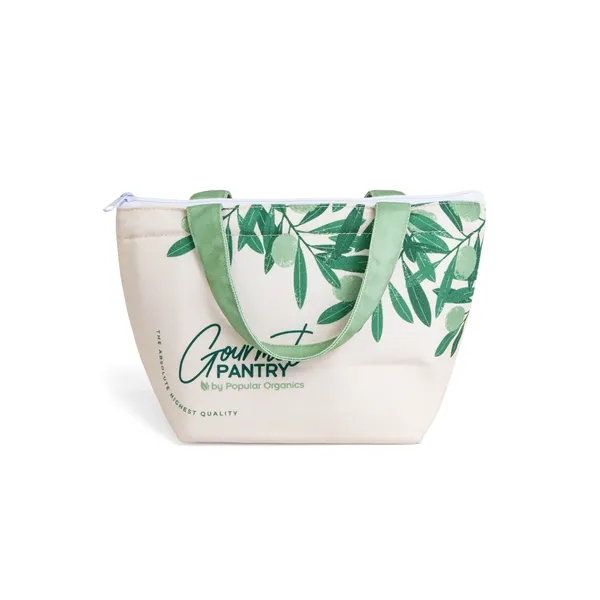 Custom Full Color Recycled Canvas Small Lunch Cooler