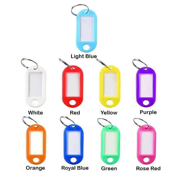 Plastic Key Tags With Label Window - Plastic Key Tags With Label Window - Image 1 of 21