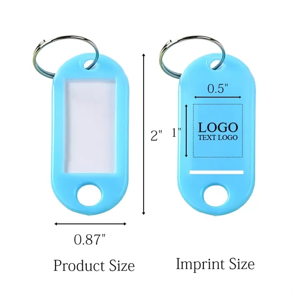 Plastic Key Tags With Label Window - Plastic Key Tags With Label Window - Image 2 of 21