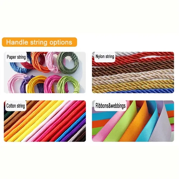 Luxury Matte Paper Tote Bag with Satin Ribbon Handles - Luxury Matte Paper Tote Bag with Satin Ribbon Handles - Image 2 of 3