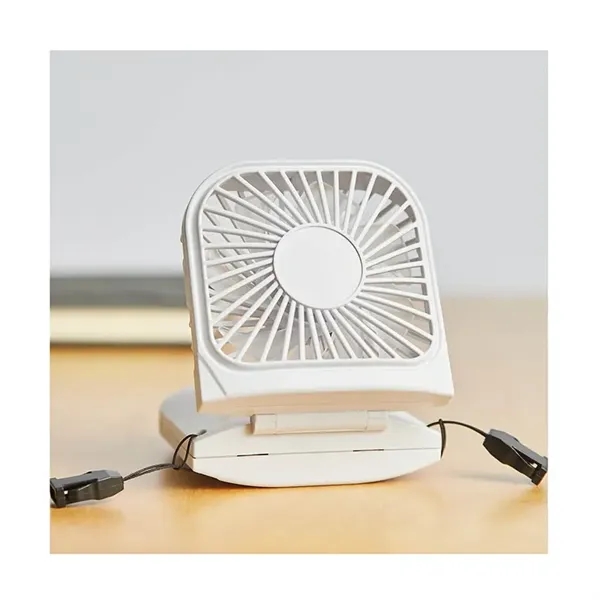 Breezy Rechargeable Multi-Use Hand Fan - Breezy Rechargeable Multi-Use Hand Fan - Image 5 of 8