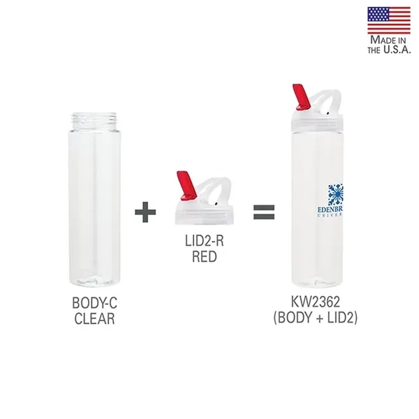 Custom Laguna 32 oz. PET Bottle with Flip Spout