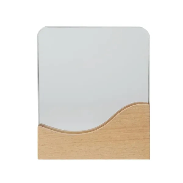 Ola Crystal Award with Wood Base - Ola Crystal Award with Wood Base - Image 5 of 5