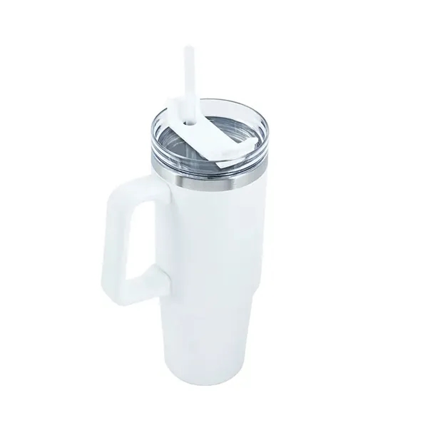 Lyon 30 oz. Double Wall Stainless Steel Travel Mug - Lyon 30 oz. Double Wall Stainless Steel Travel Mug - Image 34 of 42
