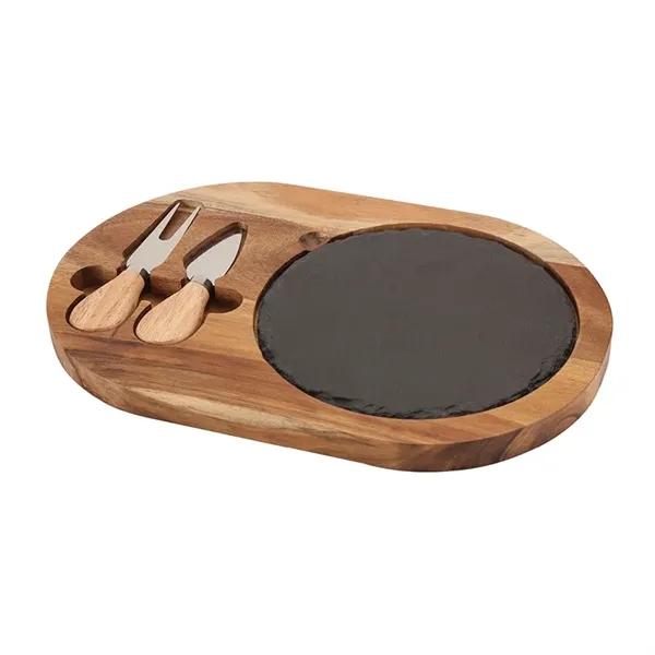 Bon Appetit Slate Cheese Set - Bon Appetit Slate Cheese Set - Image 3 of 4