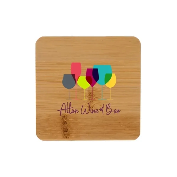 Brandon Single Bamboo Coaster - Brandon Single Bamboo Coaster - Image 7 of 8