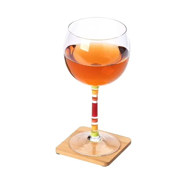 Brandon IV 4-Piece Bamboo Coaster Set - Brandon IV 4-Piece Bamboo Coaster Set - Image 6 of 9
