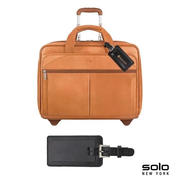 Solo New York Walker Leather Rolling Case - Solo New York Walker Leather Rolling Case - Image 3 of 8