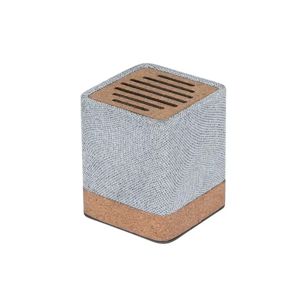Grayson 5W RPET & Cork Wireless Speaker - Grayson 5W RPET & Cork Wireless Speaker - Image 4 of 9