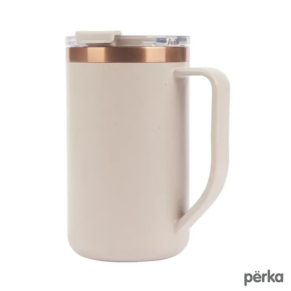 Perka® Guji 15 oz. Recycled Steel and Coffee Grounds Mug - Perka® Guji 15 oz. Recycled Steel and Coffee Grounds Mug - Image 1 of 15