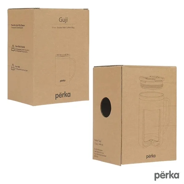 Perka® Guji 15 oz. Recycled Steel and Coffee Grounds Mug - Perka® Guji 15 oz. Recycled Steel and Coffee Grounds Mug - Image 12 of 15