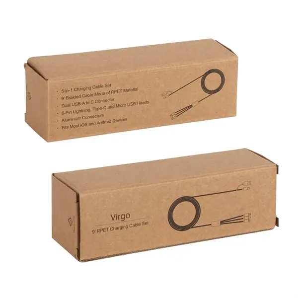 Virgo 9' RPET 5-in-1 Charging Cable - Virgo 9' RPET 5-in-1 Charging Cable - Image 5 of 6