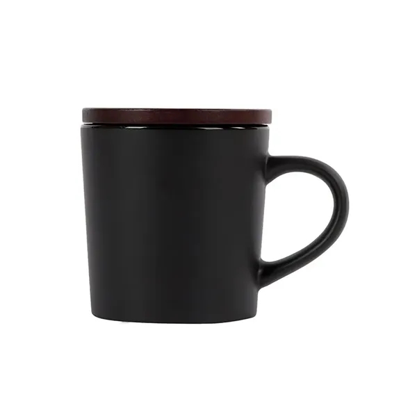 Copenhagen 16 oz. Ceramic Mug w/ Wood Lid - Copenhagen 16 oz. Ceramic Mug w/ Wood Lid - Image 9 of 21