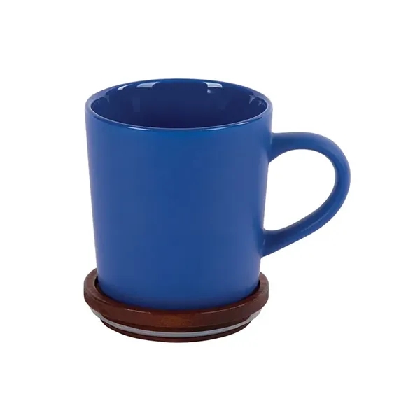 Copenhagen 16 oz. Ceramic Mug w/ Wood Lid - Copenhagen 16 oz. Ceramic Mug w/ Wood Lid - Image 10 of 21