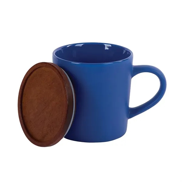 Copenhagen 16 oz. Ceramic Mug w/ Wood Lid - Copenhagen 16 oz. Ceramic Mug w/ Wood Lid - Image 11 of 21
