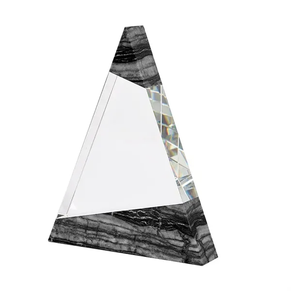 Vega Triangle Crystal with Marble Trim - Vega Triangle Crystal with Marble Trim - Image 1 of 4