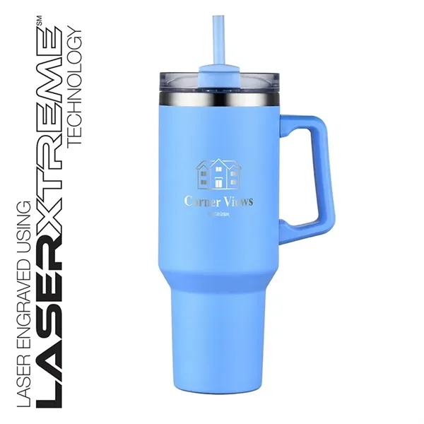 Lucas 40 oz. Double Wall, Stainless Steel Travel Mug - Lucas 40 oz. Double Wall, Stainless Steel Travel Mug - Image 26 of 87