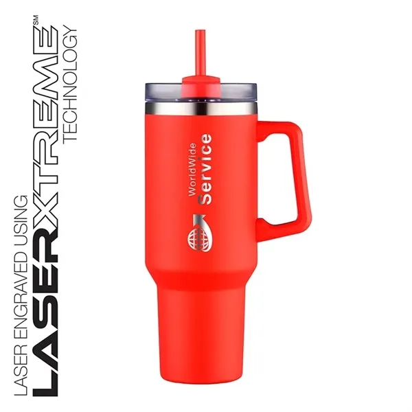 Lucas 40 oz. Double Wall, Stainless Steel Travel Mug - Lucas 40 oz. Double Wall, Stainless Steel Travel Mug - Image 47 of 87