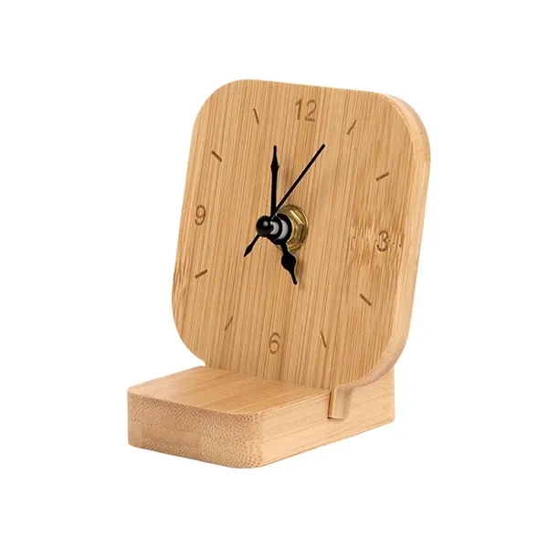 Cade Bamboo Desk Clock - Cade Bamboo Desk Clock - Image 3 of 8