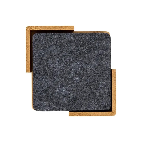 Redmond 6pc Recycled Felt Coaster Set - Redmond 6pc Recycled Felt Coaster Set - Image 3 of 6