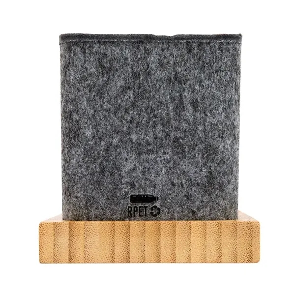 Renton Recycled Felt and Bamboo Pen/Device/Card Holder - Renton Recycled Felt and Bamboo Pen/Device/Card Holder - Image 3 of 7