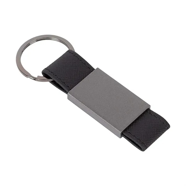 Boyd Aluminum & Leatherette Keyring - Boyd Aluminum & Leatherette Keyring - Image 2 of 9